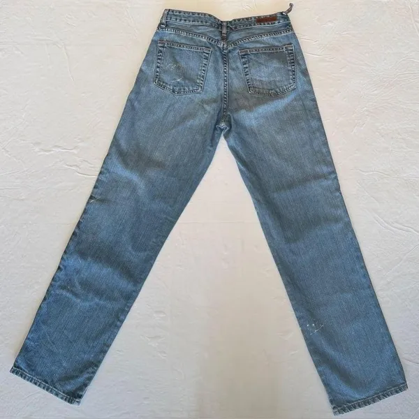 Ralph Lauren Vintage Denim Saturday‎ Jeans Distressed with Paint Marks Size 8 - Image 4