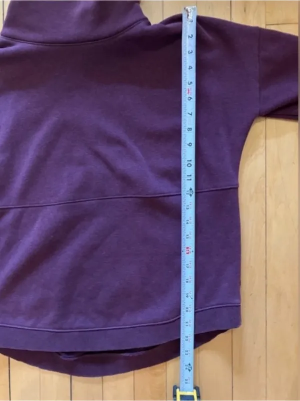 Athleta Cozy Karma Funnel Neck Sweatshirt in Plum Purple Size XS - Image 9