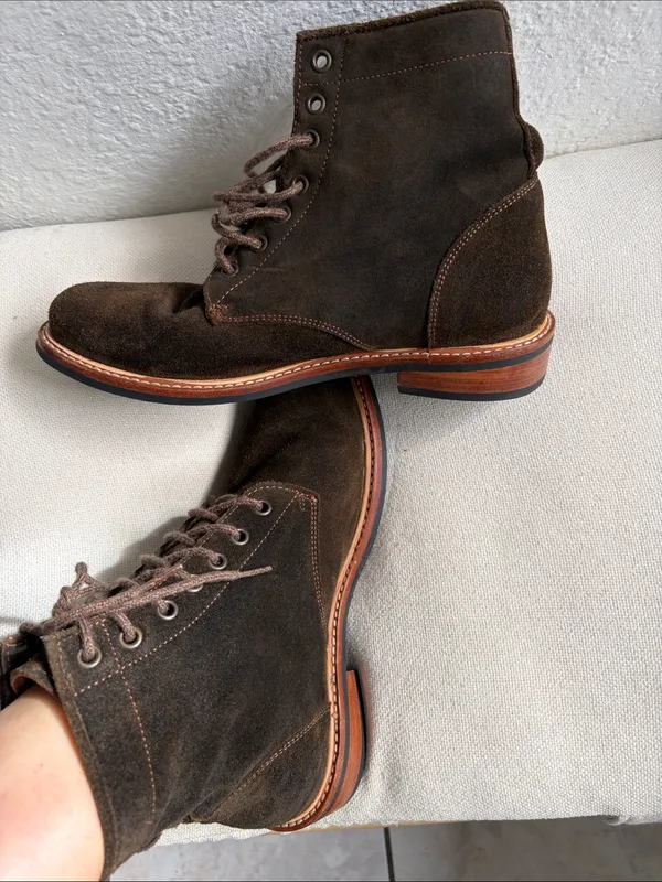 Nisolo Brown Suede Lace-Up Ankle Boots - Image 12