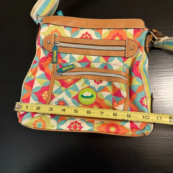 Vera Bradley Lily Bloom‎ Colorful Geometric Crossbody Bag - Image 2