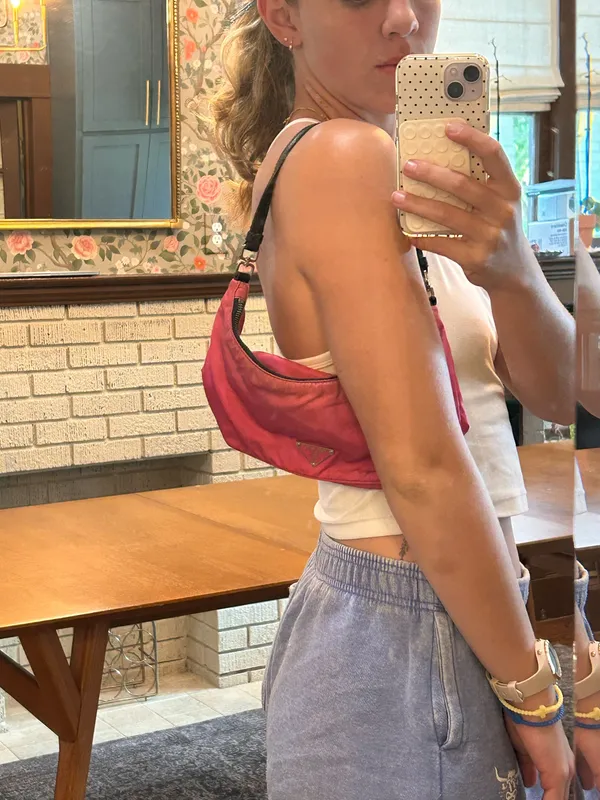 Pink Prada Shoulder Bag - Image 3
