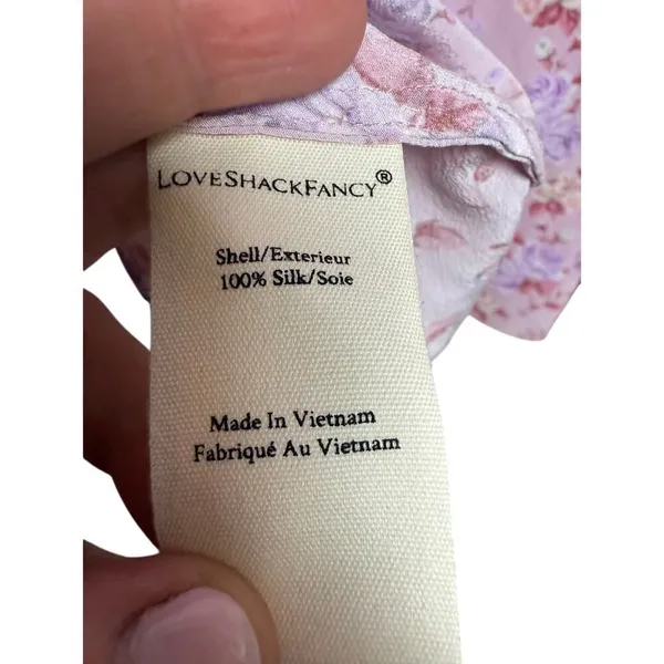 LoveShackFancy Juree Silk Mini Dress Sz. 0 - Image 5