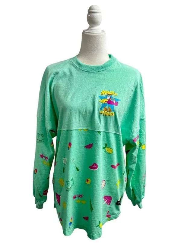 Disney Parks Toy Story Summer Splash Long Sleeve Spirit Jersey Blue Small S - Image 4