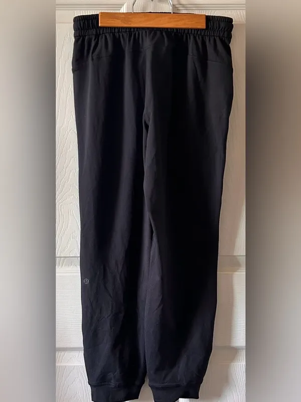 Lululemon Black‎ Mid-Rise Classic Fit Soft Jersey Joggers Size 4 Minimalist Fall - Image 5