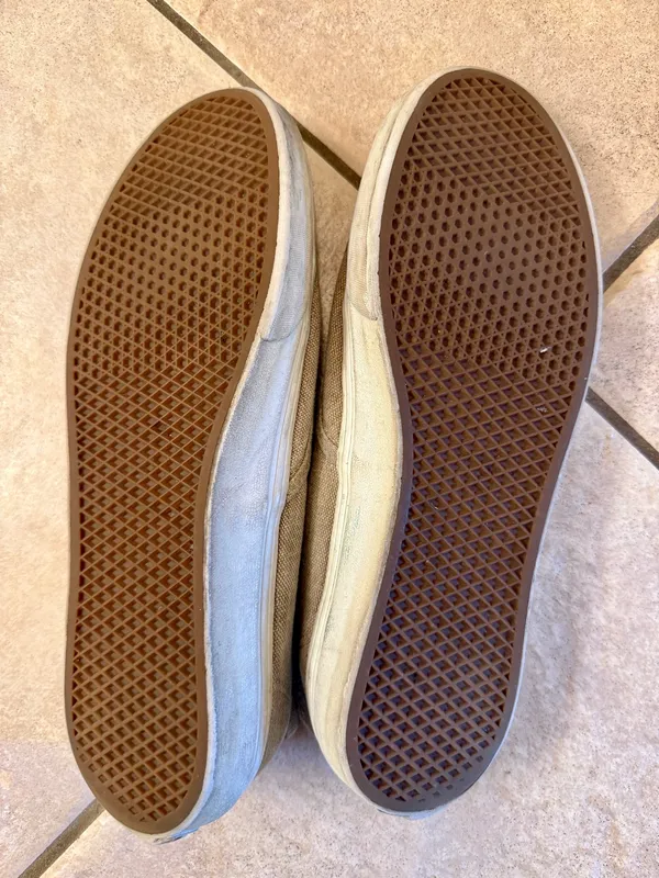 Beige canvas vans off the wall - Image 4