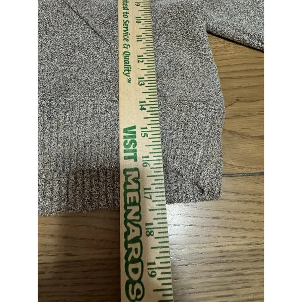 FREE PEOPLE‎ FP Going For Gold V Neck Wrap Crop Sweater Long Sleeve Knit Size XS - Image 9