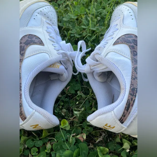 Nike Women's Court Vision Alta 'White/Leopard' Print Platform Sneakers Size 7.5 - Image 11