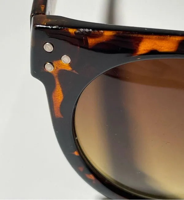 Oversized Rounded Sunglasses, Tortoise Shell, 50 - Image 4