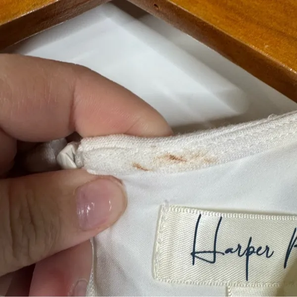 Harper Rose NWT Classic‎ White Knee Length Dress Size 6 - Image 4