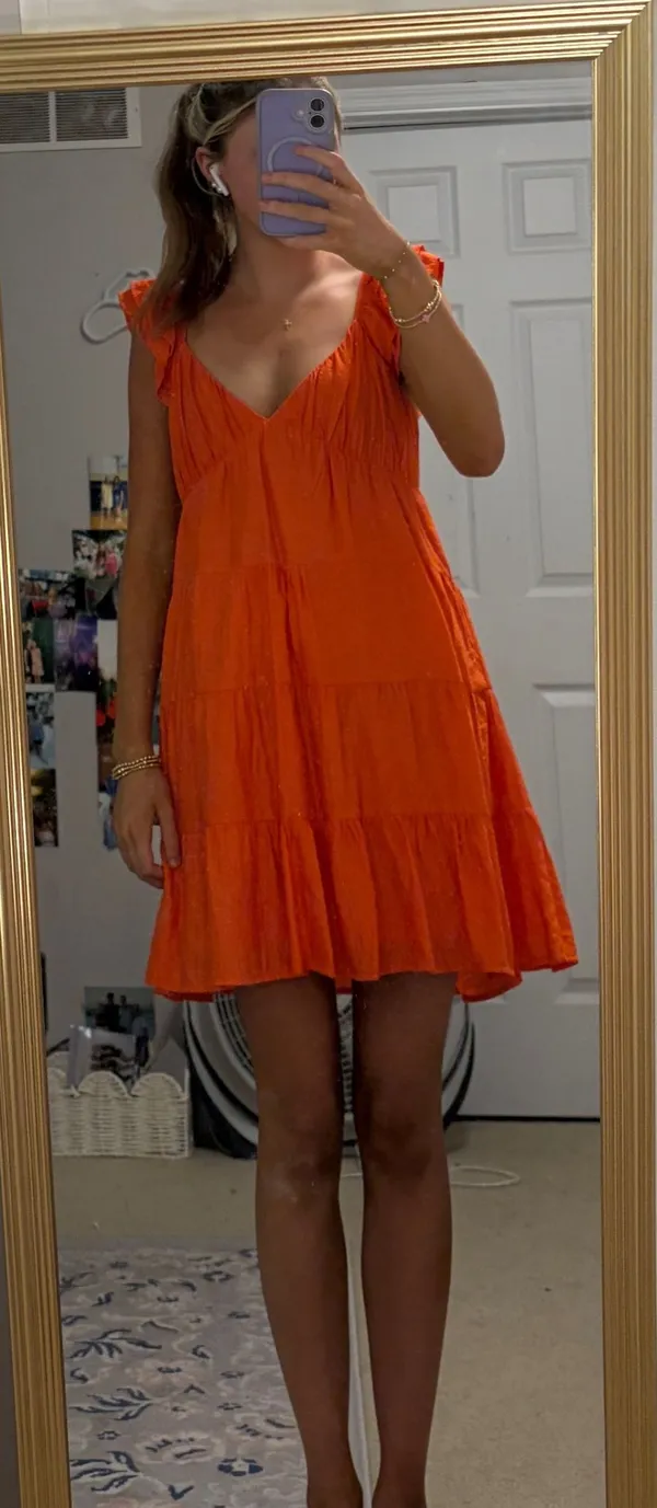 Blu Pepper orange dress - Image 3