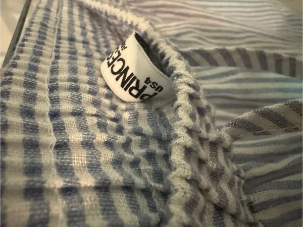 Princess Polly Blue & White Striped Wide Leg Pants ✨ - Image 3