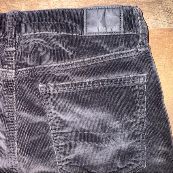 American Eagle Women’s Hi-Rise Black Corduroy Jeggings Pants – Size 6S - Image 8
