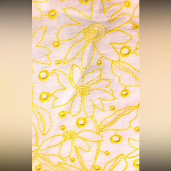 Lilly Pulitzer Blossom Dandelion Embroidered Eyelet Dress Size 2 - Image 3