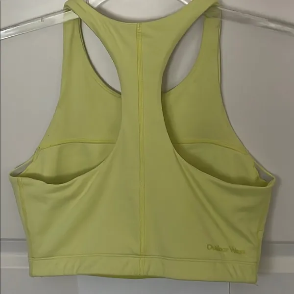Outdoor Voices Yellow High Neck Sports Bra Medium Activewear Workout - Image 4