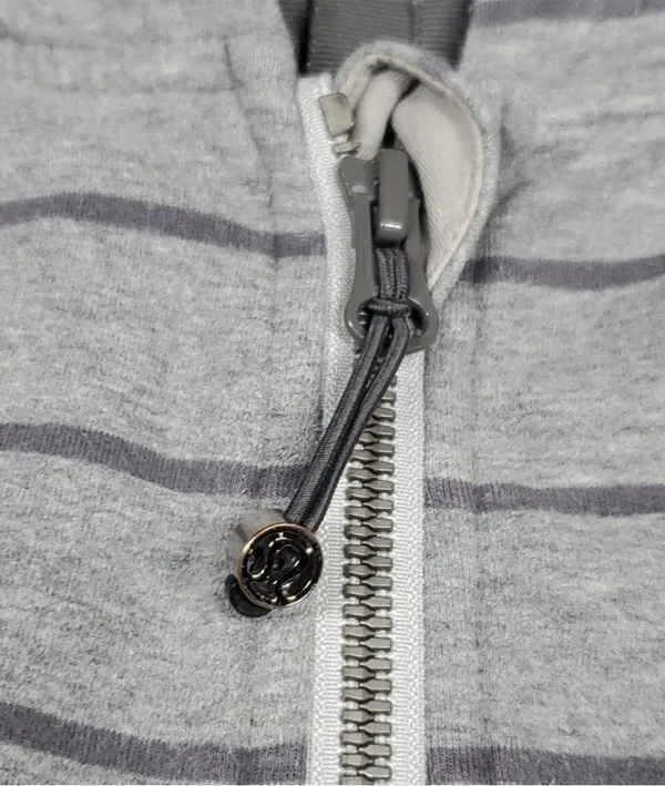 Lululemon striped full zip hoodie size 4 - Image 2