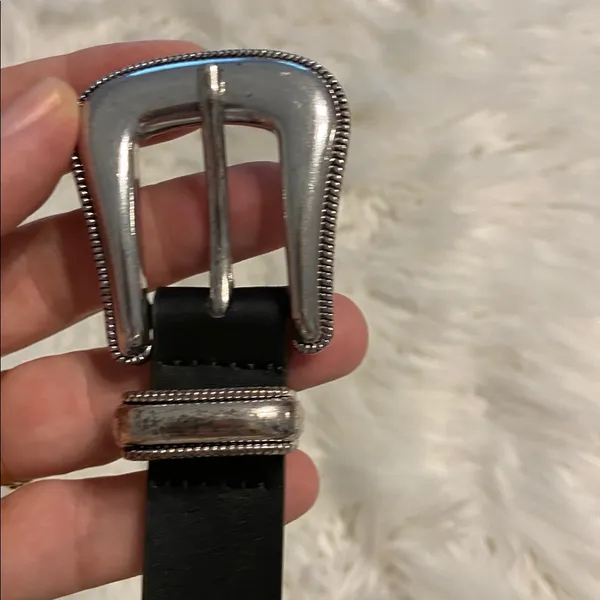 ZARA Women’s Black Belt size 32” length 46”condition very good see all photos - Image 2