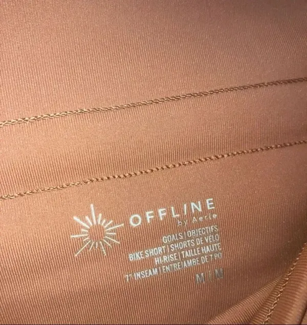 Offline aerie bike short high rise 7” inseam Sz Medium Colorblock Active #1200 - Image 4
