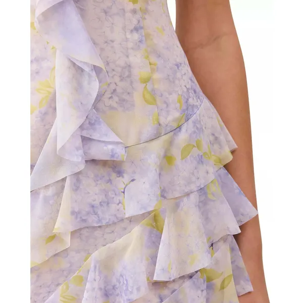 Elliatt Aveline Ruffle Asymmetric Gown New with Tags Size Small - Image 4
