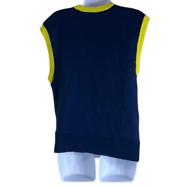Nina Ricci Green Black Colorblock Knot Detail Wool Top Small Workwear‎ Luxury - Image 2