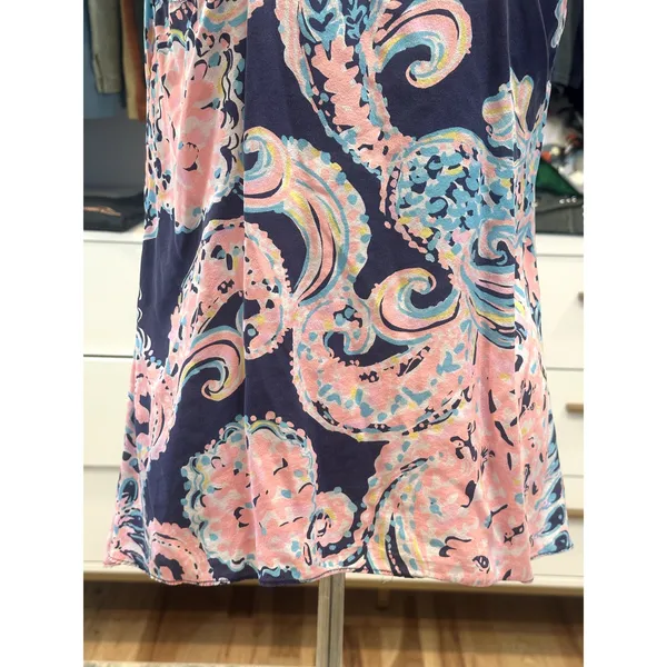 Lilly Pulitzer Women's 100% Silk Racerback For The Halibutt Malie Tank Multi S - Image 8