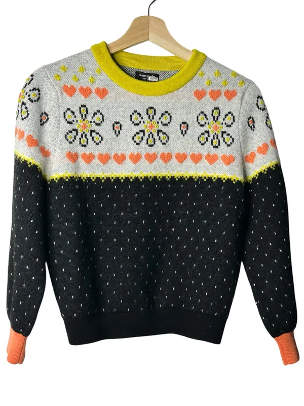 kate spade new york Embroidered Fair Isle Sweater - Image 3
