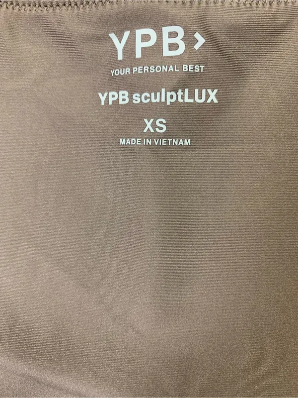 YPB SculptLUX XS Leopard Print Crop Top Square Neck Athleisure Gym Y2K - Image 3