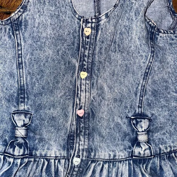 Sister vintage M acid wash sleeveless fit & flare denim top - Image 5