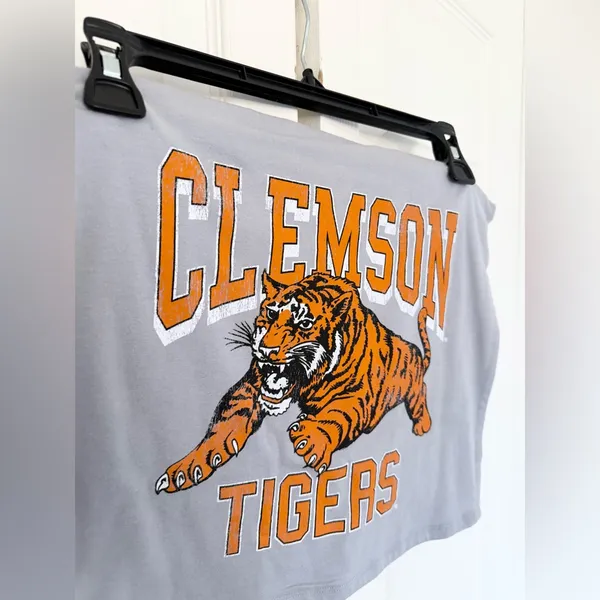 NWOT Clemson University Tube Top Strapless Goodie Two Sleeves Size Large - Image 3
