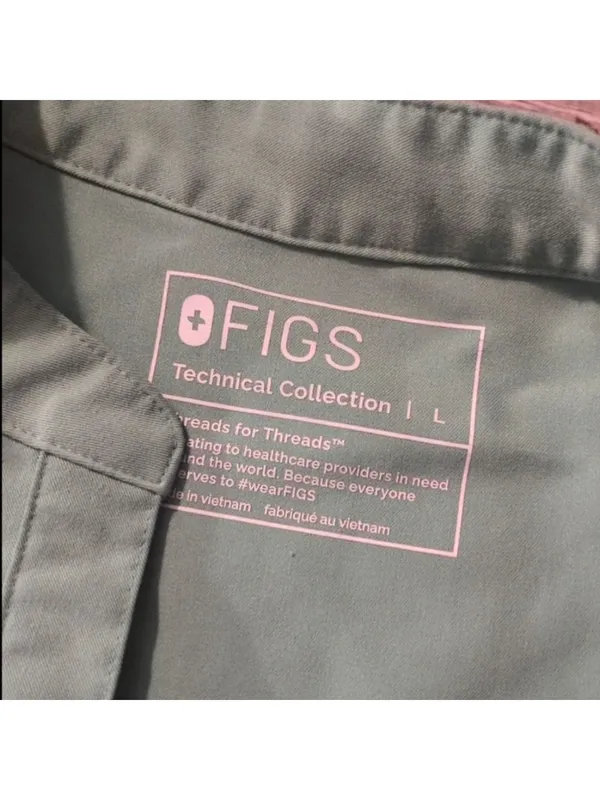 Figs Green Rafaela Oversized Scrub Top Size Large - Image 4