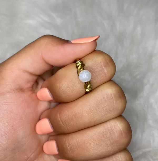 Handmade Pearl Ring - Image 2