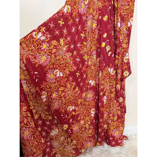 Poupette St. Barth Pink Floral Maxi Dress S - Image 5