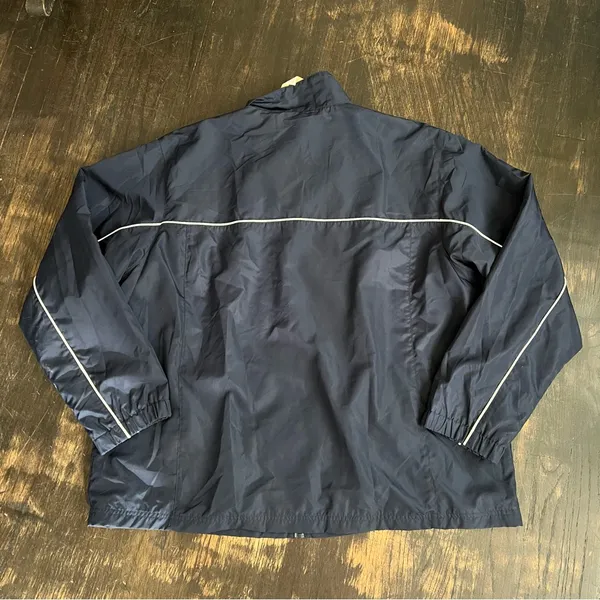 New Women’s Sears Classic Elements Navy Blue Zip Windbreaker Vintage Jacket 20 - Image 2