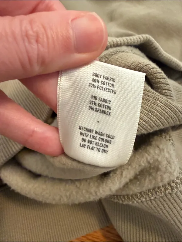 Tracksmith Trackhouse Hooded Sweatshirt in Tan Taupe Size Small - Image 8