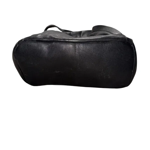 Lodis Backpack Women Medium Black Good Leather Zippered Minimalist Bag‎ - Image 6