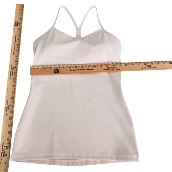 Lululemon Power Y Tank Everlux Silk Rose Size 8 Light Support B/C Cup Shelf Bra - Image 11