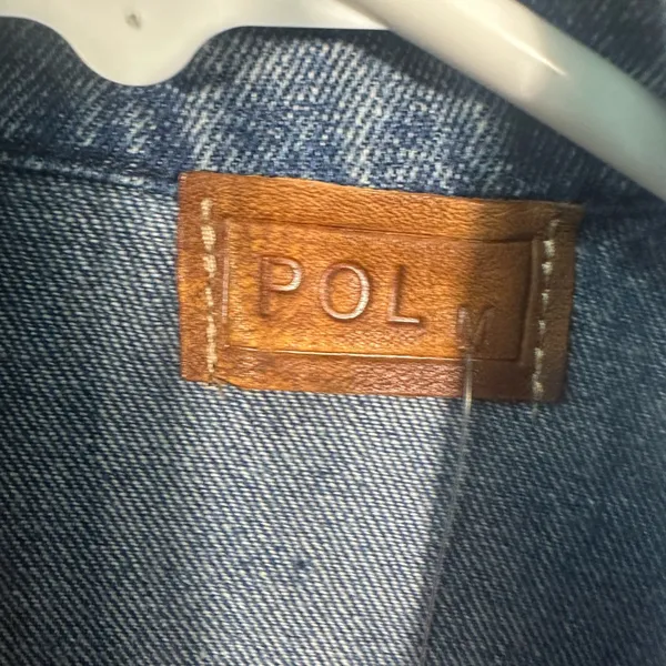 POL Women’s Denim Jacket Size Medium NWT - Image 4
