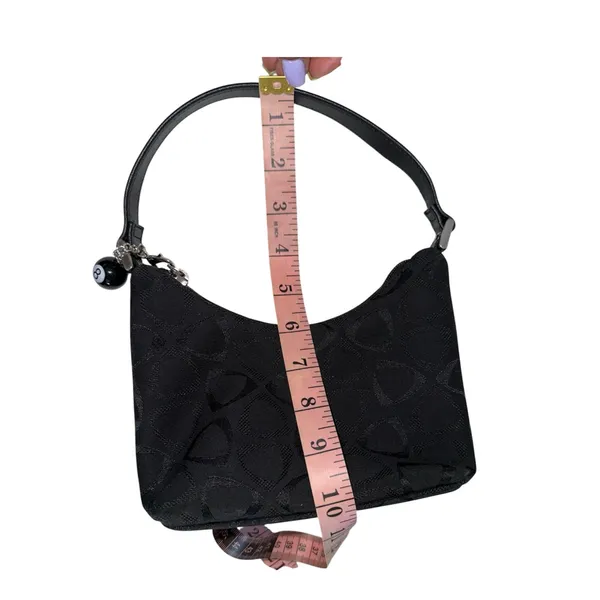 Liz Claiborne Black Patterned Mini Bag - Image 6