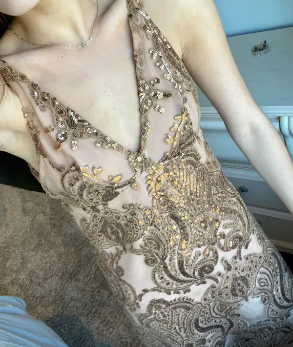 Free People Night Shimmer Mini Dress - Image 4