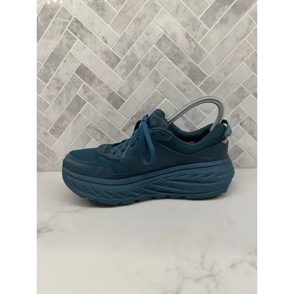 Hoka One One Bondi L GTX Leather Gore Tex Deep Teal Sneakers Shoes Womens 7.5 - Image 4