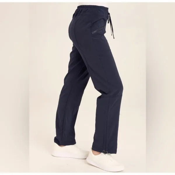 XCVI Wearables‎ Runyon Whisper Stretch Pockets Ruched Active Pant Blue S - Image 2