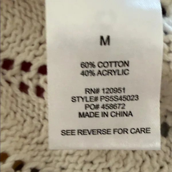 Pink Rose Cream Knit Cardigan - Image 8