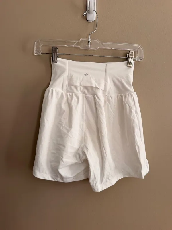 Halara XS Long White High-Waisted Athletic Shorts XS Long With Tags - Image 2
