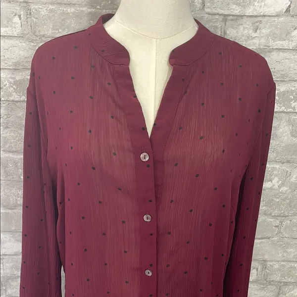 41 Hawthorne Women's Burgundy Button - Image 5