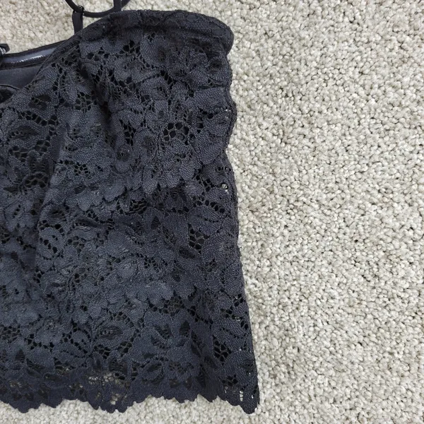 Urban Outfitters x Out from Under Womens Tube Top Medium Black Iris Lace Bra - Image 11