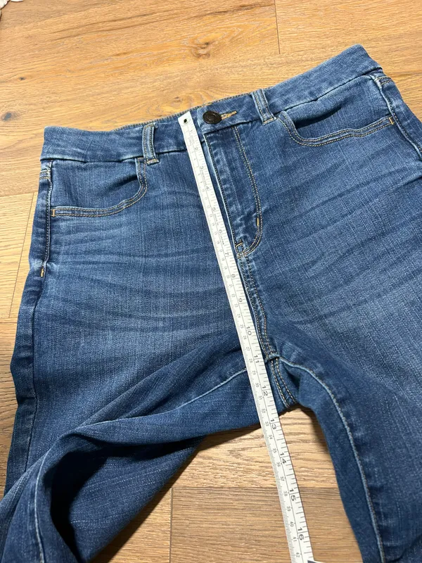 American Eagle Size 8 long curvy hi rise jegging skinny jeans - Image 12