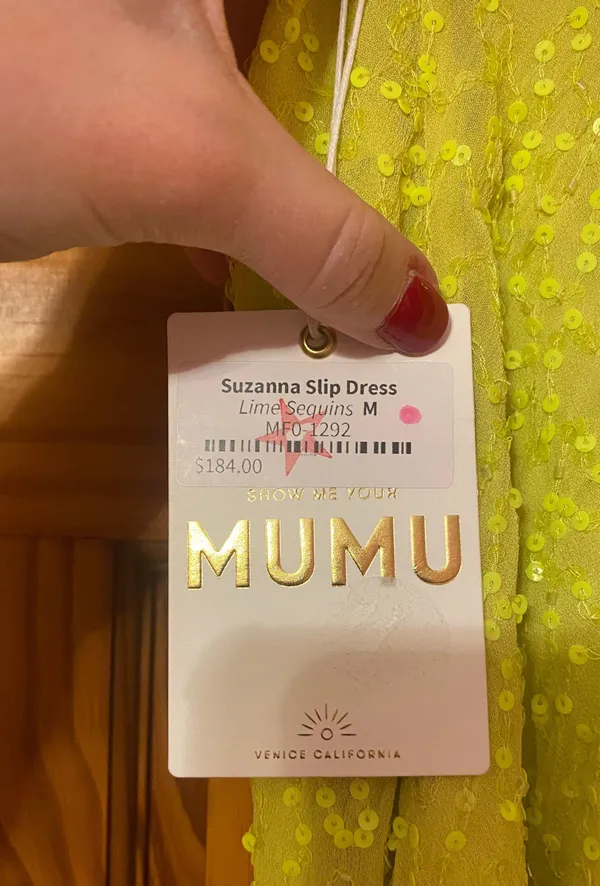 Show Me Your Mumu Yellow Sequin Dress - Image 4