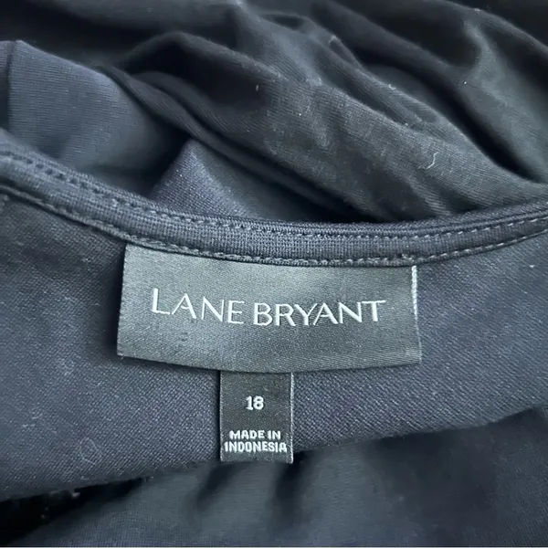 Lane‎ Bryant Black Sequin Front Cut Out Knee Length Dress Size 18 - Image 6