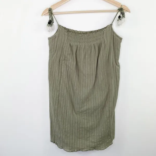 Joie‎ Womens Green Lillianna Mini Dress Size XXS Boho Earthy Casual Summer Boho - Image 2