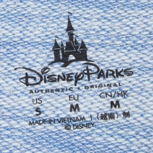 Disney Parks Mickey Mouse‎ Heathered Blue Crewneck Sweatshirt Womens Size Small - Image 3