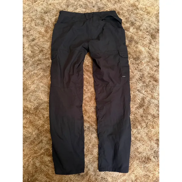 5.11 Tactical Utility Cargo Pants Black Rugged Work Wear Gorpcore Rip Stop - Image 5